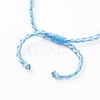 Adjustable Nylon Braided Cord Bracelet Making AJEW-JB00874-03-3