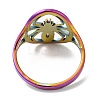 Ion Plating(IP) 304 Stainless Steel Hollow Spider Adjustable Ring for Women RJEW-M149-07RC-2