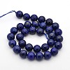 Dyed Natural Lapis Lazuli Round Beads Strands G-G735-06-8mm-2