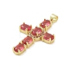 Real 18K Gold Plated Brass Micro Pave Cubic Zirconia Pendants KK-A209-30G-3