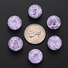 Transparent Crackle Acrylic Beads MACR-S373-66B-N15-3