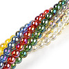 Electroplate Transparent Glass Beads Strands GLAA-T032-T6mm-AB-2