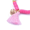 Handmade Polymer Clay Heishi Beads Stretch Bracelets BJEW-JB05088-04-4