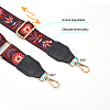 Flower Pattern Polyester Adjustable Bag Handles FIND-WH0129-25B-5