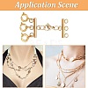 4Pcs 4 Styles Multi-Strand 304 Stainless Steel Lobster Claw Clasps FIND-AB00046-7