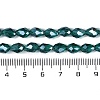 Transparent Electroplate Glass Beads Strands EGLA-N013-T8mm-B24-4