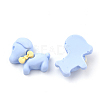 Opaque Resin Puppy Cabochons X-CRES-S304-63-3