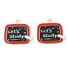 Alloy Enamel Pendants ENAM-L055-01A-01-1