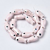 Handmade Porcelain Ceramic Beads Strands PORC-T006-03Q-2