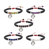 Alloy Tree of Life Charm Bracelet BJEW-JB08504-1