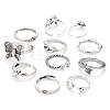 11 Style Adjustable Alloy Finger Rings RJEW-LS0001-14AS-4
