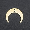 201 Stainless Steel 2-Loop Link Pendants STAS-N090-LA039-2-1