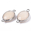 Natural White Jade Links/Connectors G-T131-102-28-3