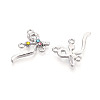 Alloy Rhinestone Chandelier Component Links PALLOY-T090-45P-2