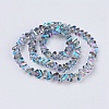 Electroplate Glass Beads Strands EGLA-J145-6mm-FR03-2