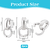 2Pcs 925 Sterling Silver Twister Clasps FIND-PH0026-17A-P-4