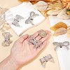 6Pcs 3 Styles Bowknot Alloy Rhinestone Shoe Decorations FIND-CP0002-22A-3