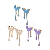 304 Stainless Steel Enamel Stud Earrings for Women SA-CBA46AF-22G-4