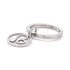 304 Stainless Steel Keychain STAS-C027-01P-3