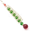 Glass Christmas Tree Hanging Suncatchers HJEW-JM04571-4