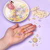 600Pcs 6 Colors Transparent Acrylic Linking Rings TACR-CJ0001-35-4