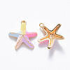 Brass Enamel Charms X-KK-T049-050G-02-NF-2