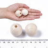 Unfinished Natural Wood Beads X-WOOD-S651-A30mm-LF-4