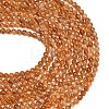 Hearted Natural Citrine Beads Strands G-L663-A02-6mm-5