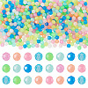 500Pcs Luminous PS Plastic Beads FIND-TA00009-13A-1