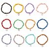 12Pcs 12 Styles Constellation Non-Tarnish 304 Stainless Steel Charms Bracelets BJEW-JB12479-2