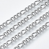 Tarnish Resistant 304 Stainless Steel Curb Chains CHS-S001-09A-P-1