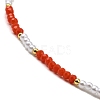 Glass Beaded Necklaces NJEW-P297-01G-03-2