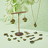 68Pcs 17 Styles Tibetan Style Alloy Charms FIND-HY0001-91-4