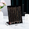 Velvet Necklace Organizer Display Stands for 12 Necklaces PW-WG61009-04-1