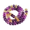 Crackle Transparent Glass Beads Strands GLAA-N074-02B-13-3