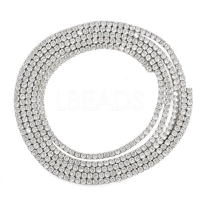 925 Sterling Silver Clear Cubic Zirconia Chains STER-C016-02A-P02-1