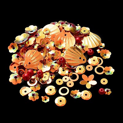 Rainbow Iridescent PVC Paillette/Sequins Beads & Links & Pendants PVC-C001-01D-1