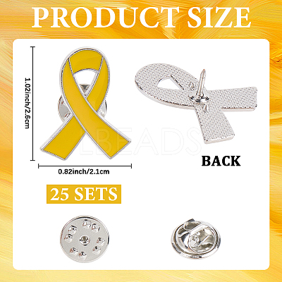 25Pcs Alloy Enamel Brooches JEWB-CP0001-36C-1