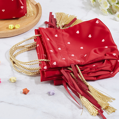 Heart Printed Cloth Drawstring Storage Bags ABAG-WH20010-20C-01-1
