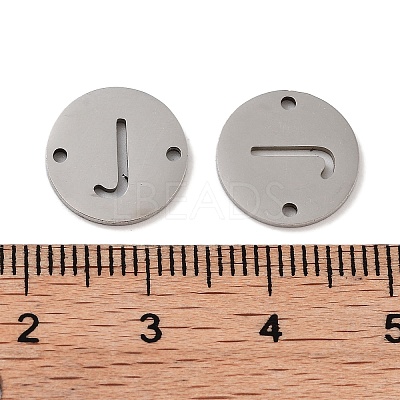 Non-Tarnish 201 Stainless Steel Hollow Flat Round Links FIND-R149-03J-P-1