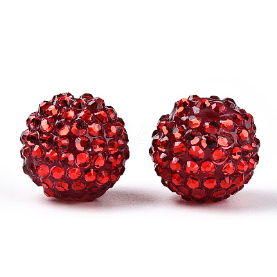 Transparent Resin Rhinestone Graduated Beads RESI-S314-10x12-05-1