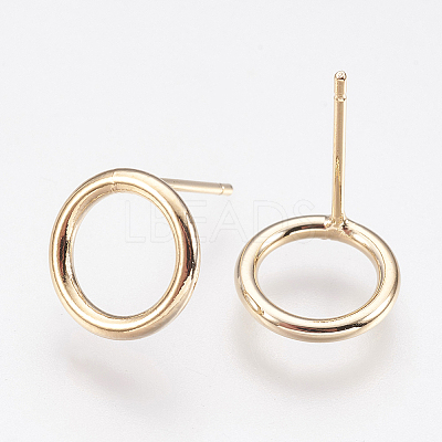 Long-Lasting Plated Brass Stud Earrings KK-K227-061G-NF-1