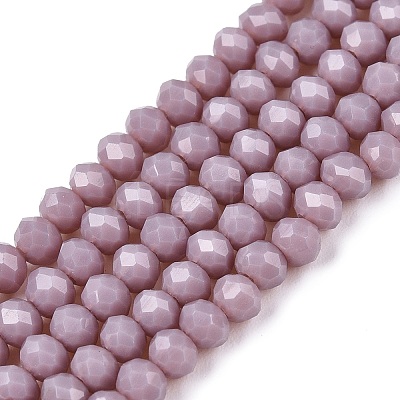 Opaque Solid Color Imitation Jade Glass Beads Strands LS-EGLA-A044-P3mm-D13-1