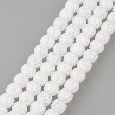 Synthetic Crackle Quartz Beads Strands GLAA-S134-8mm-05-1