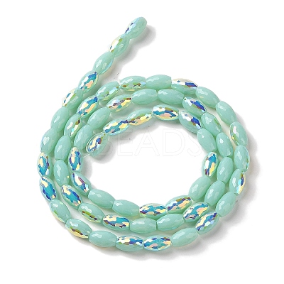 AB Color Plated Electroplate Beads Strands EGLA-H104-03E-1