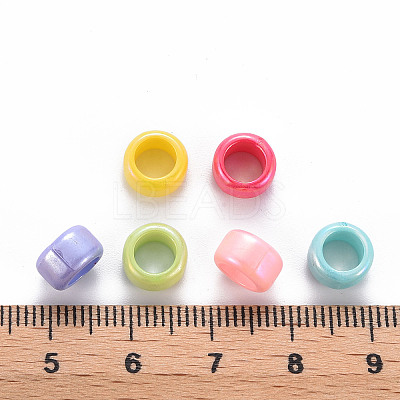 Opaque Acrylic European Beads X-TACR-S153-41I-1