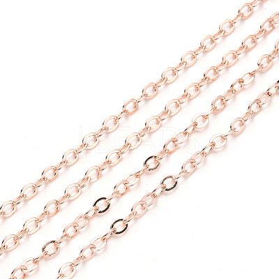 Brass Cable Chains CHC-T008-06A-RG-1