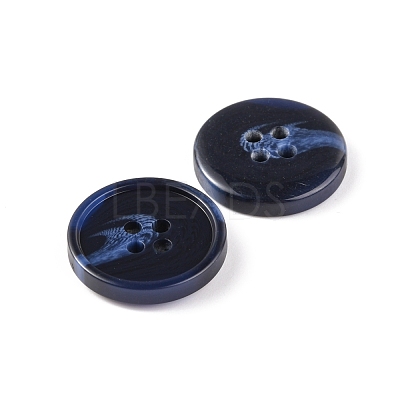 Resin Button BUTT-WH0015-63B-01-1