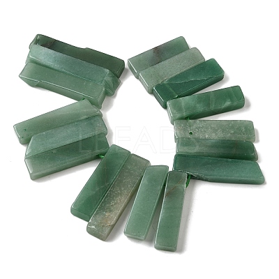 Natural Green Aventurine Beads Strands G-S386-D15-1