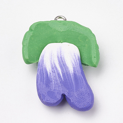 Handmade Polymer Clay Pendants CLAY-T012-10-1